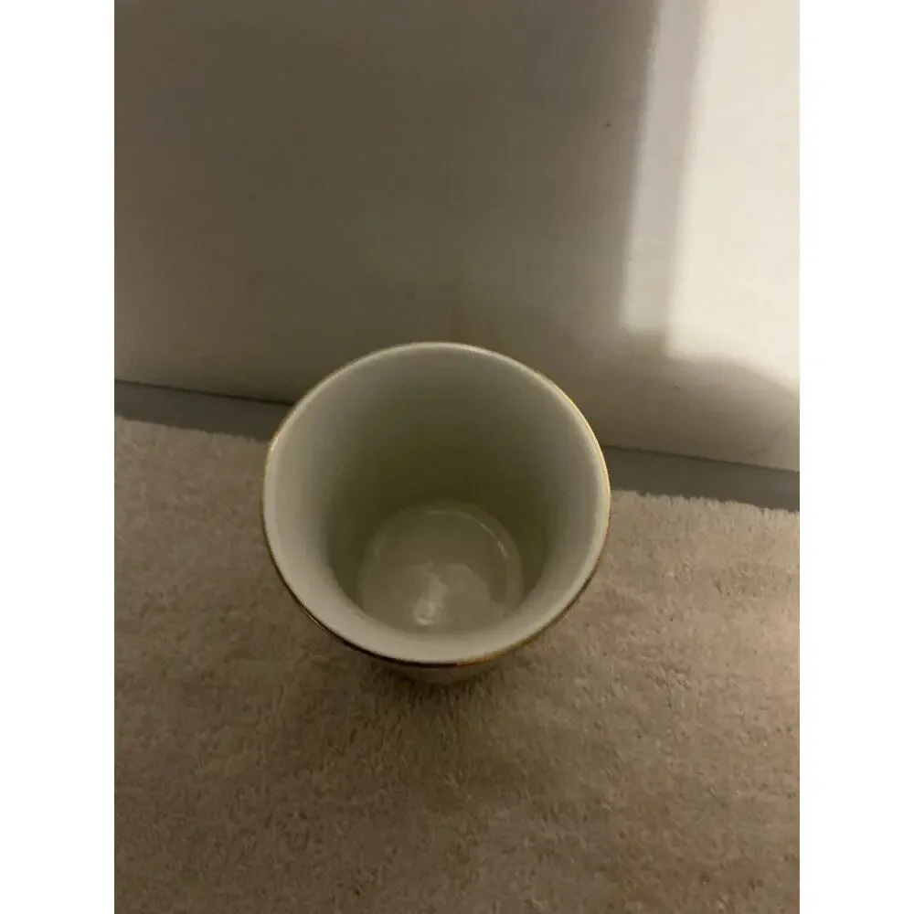 Mount Clemens Floral Porcelain Cup Multicolor Small Bathroom Accessory